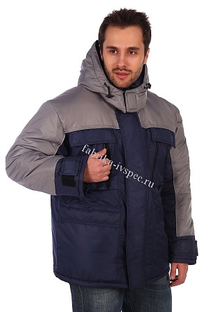 Зимняя рабочая куртка арт. 700 &quot;Grey Premium&quot; от &quot;Ивановская Фабрика Спецодежды&quot;