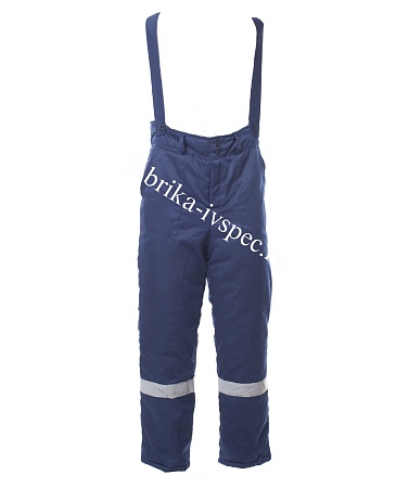 Зимние рабочие брюки стандартные арт. 718-Стндрт с СОП (темно-синие, грета) от &quot;Ивановская Фабрика Спецодежды&quot;