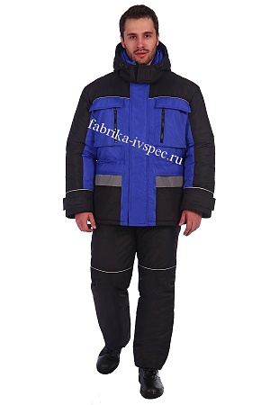 Зимний рабочий костюм арт. 657 &quot;Blue&quot; Premium (п/к) от &quot;Ивановская Фабрика Спецодежды&quot;