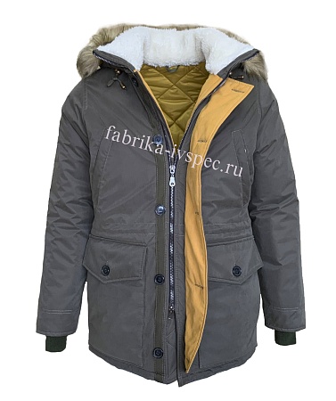 Зимняя рабочая куртка-парка арт. 688-Т-ЛТР (хаки) от &quot;Ивановская Фабрика Спецодежды&quot;