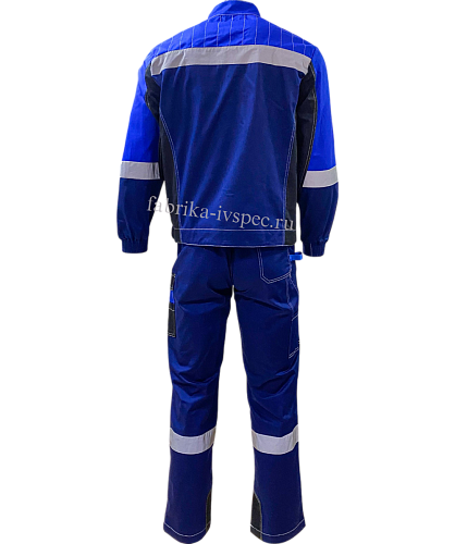 Летний рабочий костюм арт. 280-Фрмл с СОП (п/к, синий) от &amp;quot;Ивановская Фабрика Спецодежды&amp;quot;