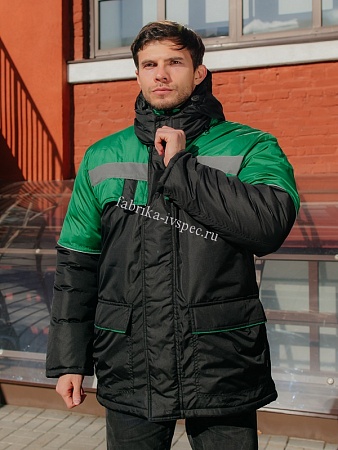 Зимняя куртка &quot;Profi Green&quot; С СОП (оксф.) от &quot;Ивановская Фабрика Спецодежды&quot;