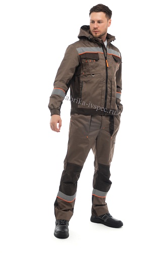 Летний рабочий костюм арт. 169-БРГН с СОП (п/к) от &amp;quot;Ивановская Фабрика Спецодежды&amp;quot;