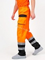 Летний рабочий костюм арт. 158-Трс, оранжевый с черным (брюки) от &amp;quot;Ивановская Фабрика Спецодежды&amp;quot;
