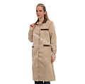 Халат рабочий женский арт. 827 бежевый от &amp;quot;Ивановская Фабрика Спецодежды&amp;quot;