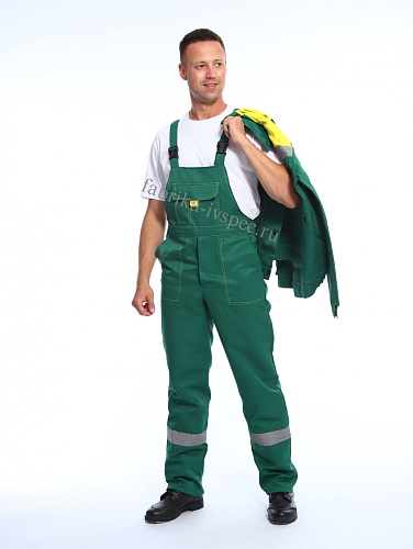 Летний рабочий костюм арт. 206-ТхнК (зеленый с желтым, п/к) от &amp;quot;Ивановская Фабрика Спецодежды&amp;quot;