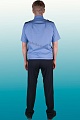 Летняя рубашка &amp;quot;Охранник&amp;quot; (короткий рукав, синяя) от &amp;quot;Ивановская Фабрика Спецодежды&amp;quot;