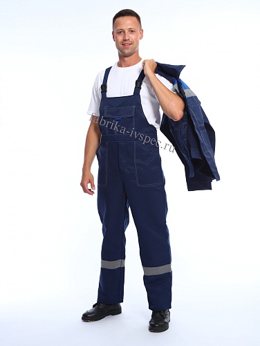 Летний рабочий костюм арт. 201-ТхнК (синий с васильком, п/к) от &amp;quot;Ивановская Фабрика Спецодежды&amp;quot;