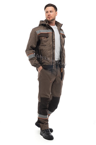 Летний рабочий костюм арт. 169-БРГН с СОП (п/к) от &amp;quot;Ивановская Фабрика Спецодежды&amp;quot;