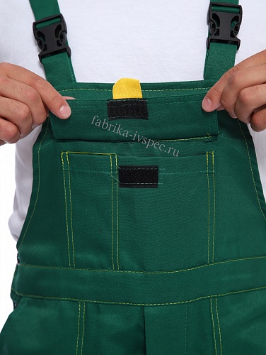 Летний рабочий костюм арт. 206-ТхнК (зеленый с желтым, п/к) от &amp;quot;Ивановская Фабрика Спецодежды&amp;quot;