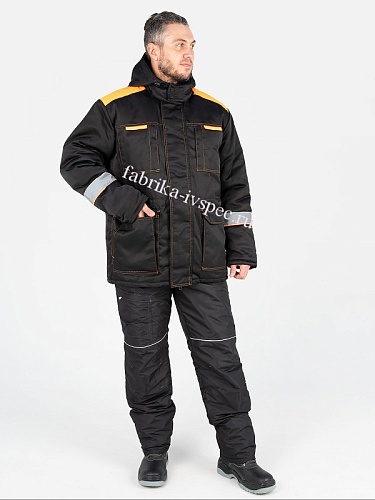 Зимняя куртка &amp;quot;Motor  Premium&amp;quot; (оранж.) от &amp;quot;Ивановская Фабрика Спецодежды&amp;quot;