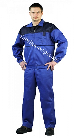 Летний рабочий костюм арт. 244-РнР (василек с синим) от &quot;Ивановская Фабрика Спецодежды&quot;