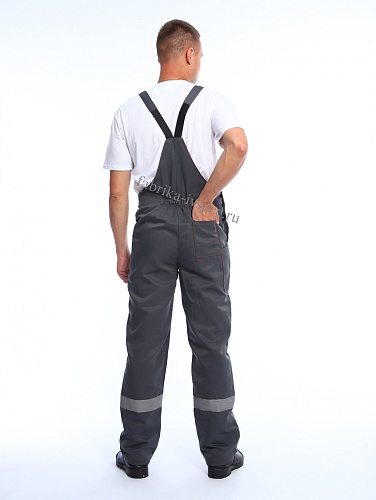 Летний рабочий костюм арт. 208-ТхнК (серый с красным, п/к) от &amp;quot;Ивановская Фабрика Спецодежды&amp;quot;