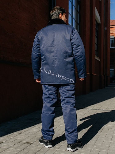 Зимняя куртка рабочая, синяя (смес. 65/35) от &amp;quot;Ивановская Фабрика Спецодежды&amp;quot;