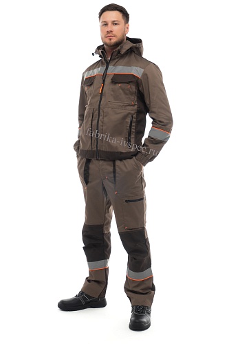 Летний рабочий костюм арт. 169-БРГН с СОП (п/к) от &amp;quot;Ивановская Фабрика Спецодежды&amp;quot;