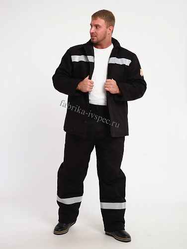 Костюм зимний/утепленный сварщика из ткани Джет с СОП (защита от искр и брызг расплавленного металла) от &amp;quot;Ивановская Фабрика Спецодежды&amp;quot;