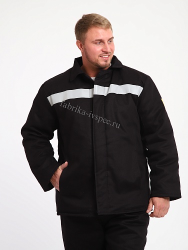 Костюм зимний/утепленный сварщика из ткани Джет с СОП (защита от искр и брызг расплавленного металла) от &amp;quot;Ивановская Фабрика Спецодежды&amp;quot;