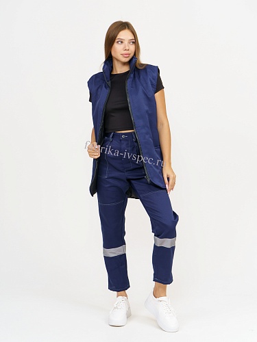 Утепленный женский жилет &amp;quot;Рабочий&amp;quot; на молнии (грета) от &amp;quot;Ивановская Фабрика Спецодежды&amp;quot;