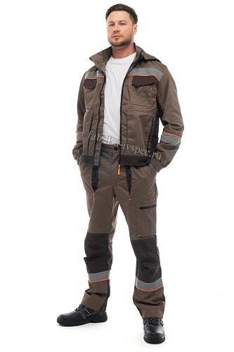 Летний рабочий костюм арт. 169-БРГН с СОП (п/к) от &amp;quot;Ивановская Фабрика Спецодежды&amp;quot;