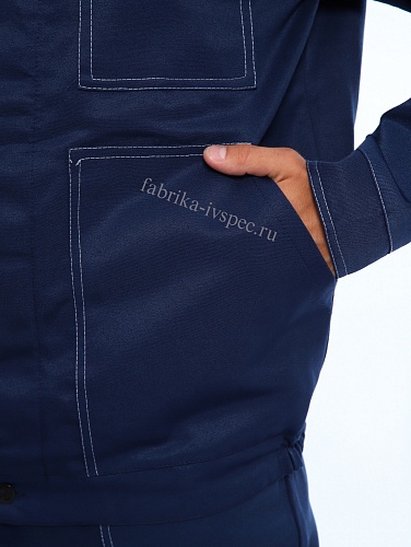 Летний рабочий костюм арт. 207-ТхнК (оранж. с синим, п/к) от &amp;quot;Ивановская Фабрика Спецодежды&amp;quot;