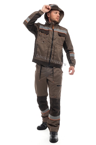 Летний рабочий костюм арт. 169-БРГН с СОП (п/к) от &amp;quot;Ивановская Фабрика Спецодежды&amp;quot;