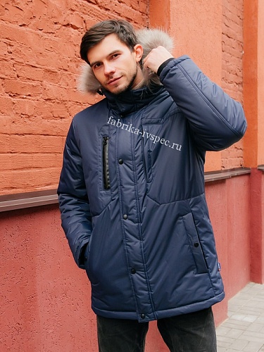 Зимняя куртка &amp;quot;Аляска&amp;quot; Premium (синяя) от &amp;quot;Ивановская Фабрика Спецодежды&amp;quot;