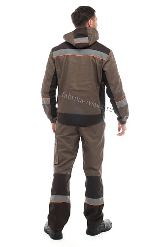 Летний рабочий костюм арт. 169-БРГН с СОП (п/к) от &amp;quot;Ивановская Фабрика Спецодежды&amp;quot;