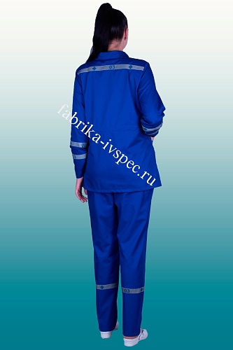 Летний женский костюм скорой помощи (65/35), длинный рукав от &amp;quot;Ивановская Фабрика Спецодежды&amp;quot;
