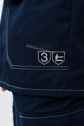 Летняя удлиненная куртка  арт. 552-КТНЛТ-2 (100% хлопок) от &amp;quot;Ивановская Фабрика Спецодежды&amp;quot;