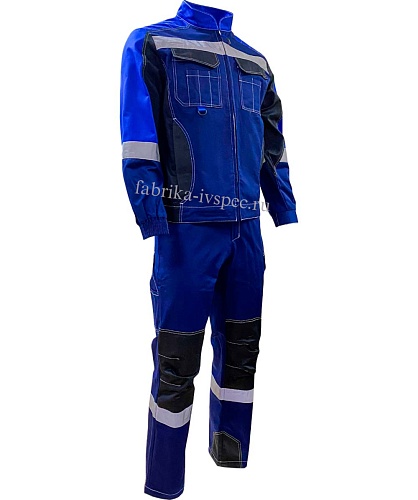 Летний рабочий костюм арт. 280-Фрмл с СОП (п/к, синий) от &amp;quot;Ивановская Фабрика Спецодежды&amp;quot;