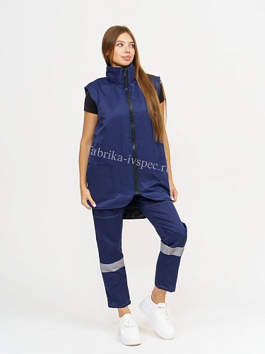 Утепленный женский жилет &amp;quot;Рабочий&amp;quot; на молнии (грета) от &amp;quot;Ивановская Фабрика Спецодежды&amp;quot;