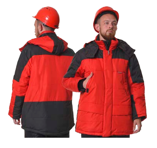 Зимняя куртка &amp;quot;Сити&amp;quot; (красный с черным) от &amp;quot;Ивановская Фабрика Спецодежды&amp;quot;